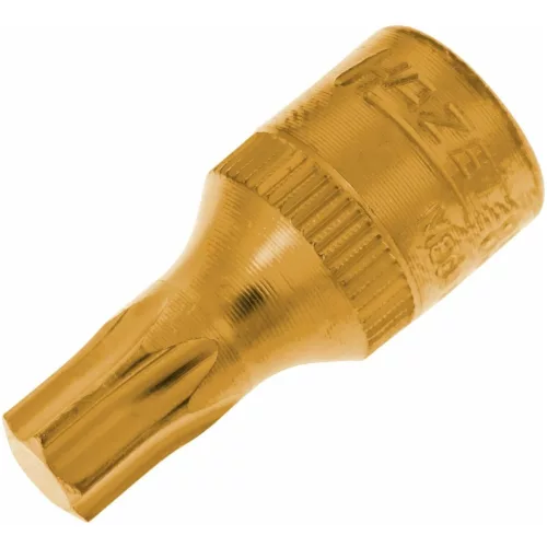 Hazet Rátűzőkulcs Torx-hoz, TiN bevonatú, 1/4" rövid TX40