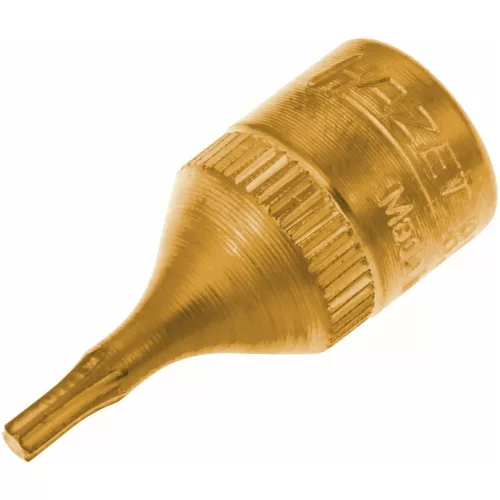 Hazet Rátűzőkulcs Torx-hoz, TiN bevonatú, 1/4" rövid TX8