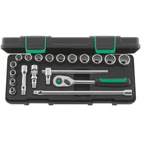   Dugókulcs készlet QuickRelease, 3/8 col négyszög 19 darabos