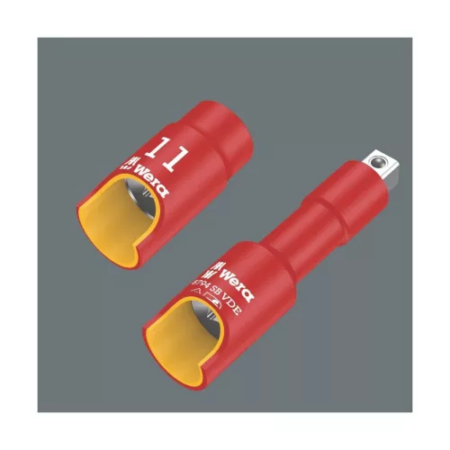 Dugókulcs készlet, 3/8 col négyszög, VDE szigetelt 17 darabos 6