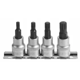   Sokszög rátűzőkulcs készlet, 3/8 col négyszög, 4 darabos  3/8