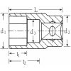 6-szög dugókulcs fej 3/8 col  10 mm