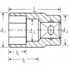Stahlwille 6-szög dugókulcs fej 3/8" 20 mm