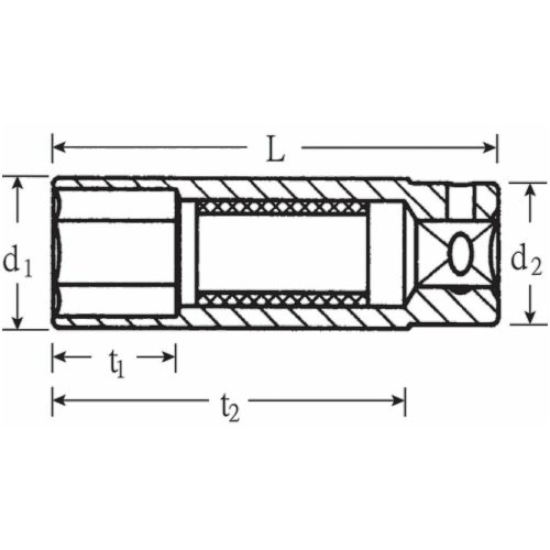 Stahlwille Dugókulcs fej gyújtógyertyákhoz 3/8" 18 mm