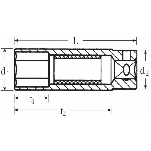 Stahlwille Dugókulcs fej gyújtógyertyákhoz 3/8" 18 mm