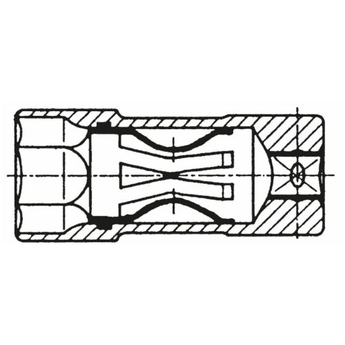 Hazet Dugókulcs fej gyújtógyertyákhoz, 3/8" 14 mm