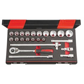 Holex Dugókulcs készlet 1/2" négyszög 23 darabos 12