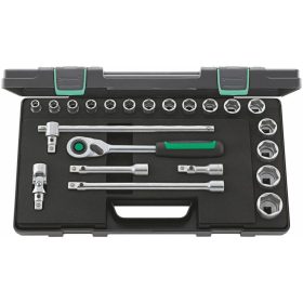   Dugókulcs készlet QuickRelease 1/2 col négyszög 22 darabos