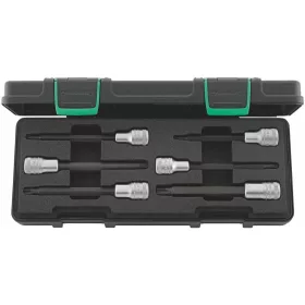   Rátűzőkulcs készlet Torx®-hoz, 1/2 col négyszög 6 darabos, hosszú