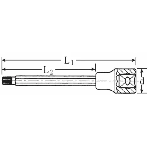 Stahlwille Sokszög rátűzőkulcs, 1/2", hosszú M8