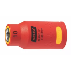   Holex 6-szög dugókulcs fej, 1/2" teljesen szigetelt 10 mm