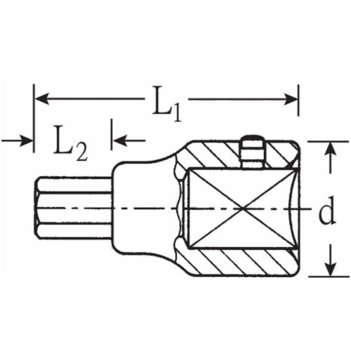 Stahlwille 6-szög rátűzőkulcs, 3/4" 17 mm