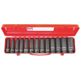 IMPACT készlet, 13 darabos, 6-szög, 1/2 col hosszú