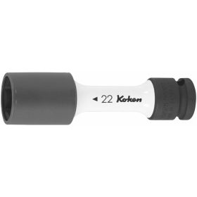  Ko-ken IMPACT dugókulcs fej, 6-szög, 1/2" vékonyfalú, műanyag hüvellyel 17 mm