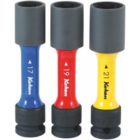   IMPACT készlet, 6 szög, 1/2 col vékonyfalú, műanyag hüvellyel