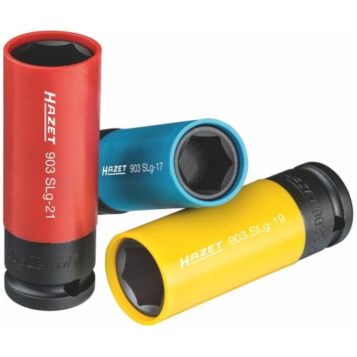 Hazet IMPACT dugókulcs fej, 6-szög, 1/2" forgatható műanyag hüvellyel 21 mm