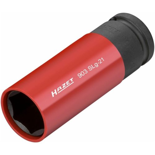 Hazet IMPACT dugókulcs fej, 6-szög, 1/2" forgatható műanyag hüvellyel 21 mm