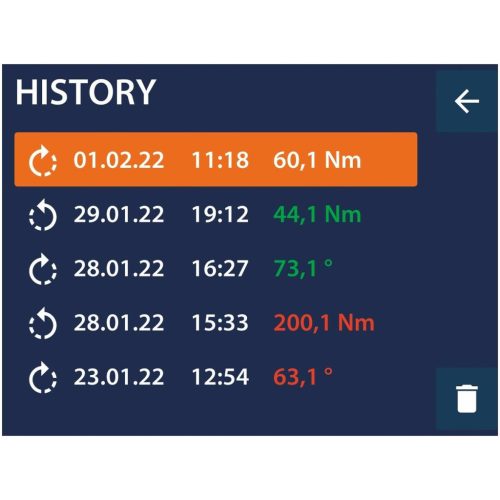 Garant Elektronikus nyomaték- / szögelfordulás kulcs HCT 500 N·m