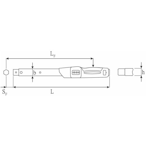 Stahlwille Nyomatékkulcs QuickSelect feltűzhető szerszám nélkül 1000 N·m