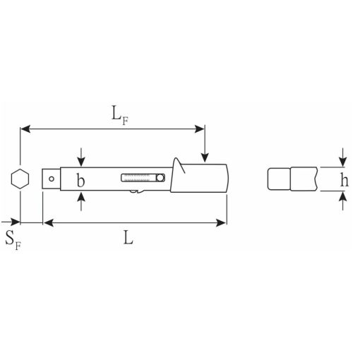 Stahlwille Nyomatékkulcs feltűzhető szerszám nélkül 20L N·m