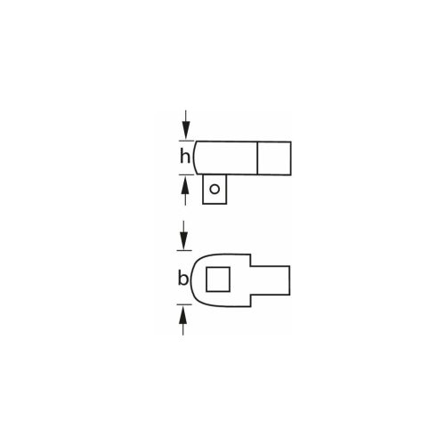 Irányváltós rátűzhető racsni  1/4 Zoll