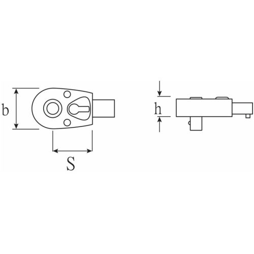 Stahlwille Irányváltós feltűzhető racsni kioldóval QuickRelease 1-1/4"