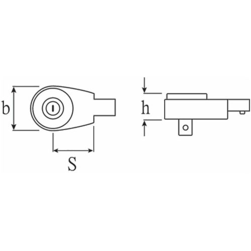 Stahlwille Irányváltós feltűzhető racsni 3-3/4HD"