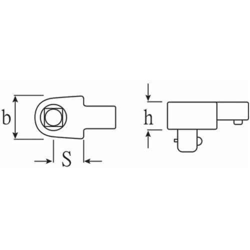 Stahlwille Négyszög feltűzhető szerszám 2-1/2"