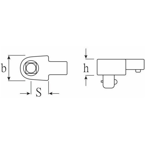 Stahlwille Négyszög feltűzhető szerszám 2-1/2"