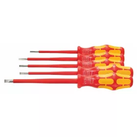   Wera Lapos villanyszerelő csavarhúzó készlet Kraftform nyéllel teljesen szigetelt 5