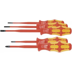   Villanyszerelő csavarhúzó készlet, 5 darabos laposhoz és Phillips-hez, csökkent penge ⌀, teljesen szigetelt 3/2