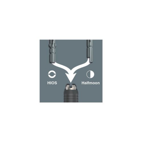 Csavarhúzó nyél gyorscserés befogóval 4 mm Halfmoon / HIOS bitekhez, ESD