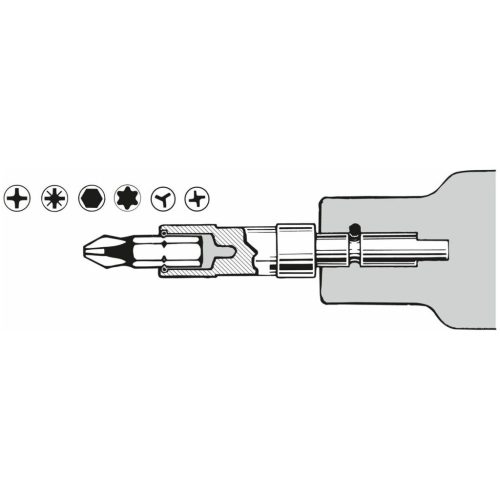 Tartó mágnessel / gyorscsatlakozóval  6,3