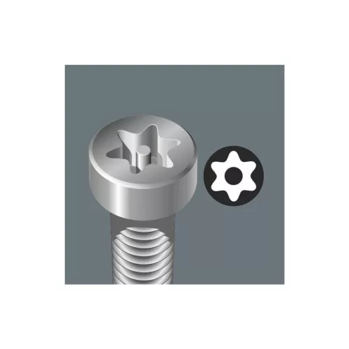 Wera Bit Torx-hoz, 1/4" C 6,3 furattal TX40