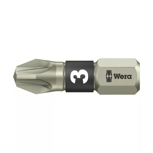 Wera Bit Pozidrivhoz, 1/4" C 6,3 Nemesacél"Stainless“ 3/25 mm