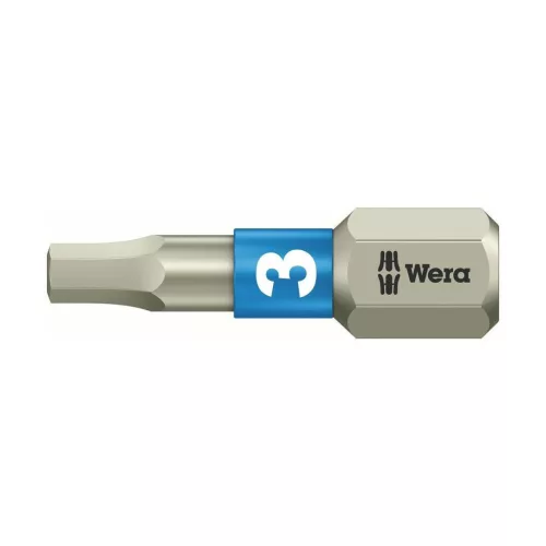 Wera Bit hatszöghöz, 1/4" C 6,3 Hex-Plus profil nemesacél"Stainless“ 3 mm