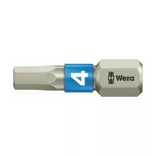 Wera Bit hatszöghöz, 1/4" C 6,3 Hex-Plus profil nemesacél"Stainless“ 4 mm