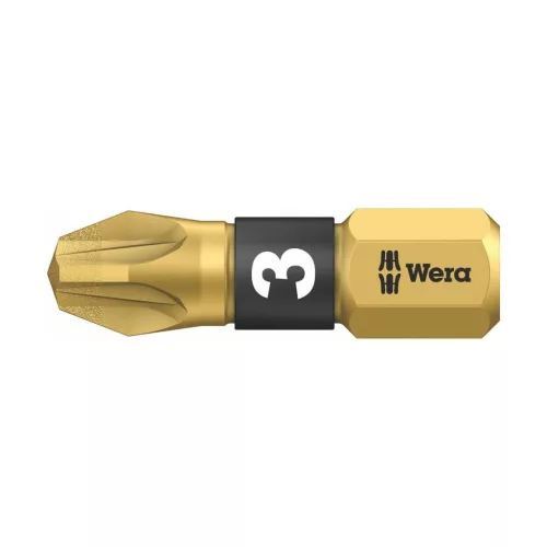 Wera Bit Pozidrivhoz, 1/4" C 6,3 BiTorsion, gyémántbevonatú 3/25 mm