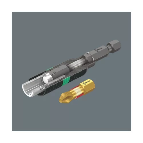 Wera Bit Pozidrivhoz, 1/4" C 6,3 BiTorsion 2/25 mm