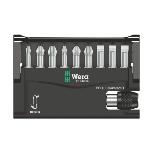 Wera Bit készlet 10 darabos, torziós zónával KPS