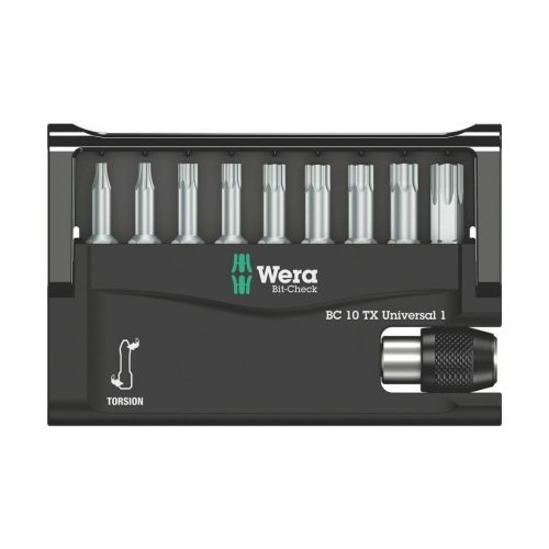 Wera Bit készlet 10 darabos, torziós zónával TX