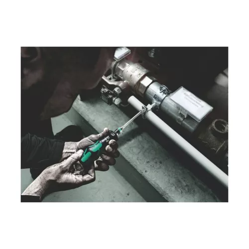 Turbo Kraftform csavarhúzó nyél 1/4 col bitekhez, C 6,3 és E 6,3 gyorsváltó befogóval 6,3