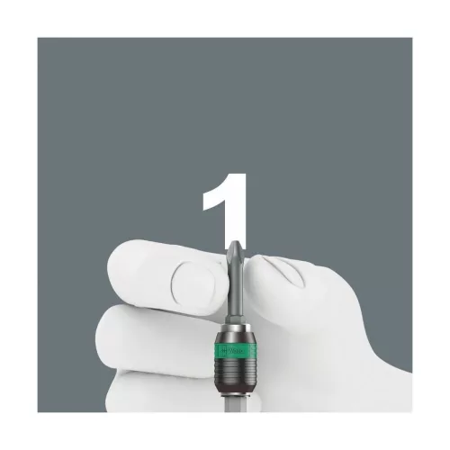 Kraftform csavarhúzó nyél 1/4 col bitekhez, C 6,3 és E 6,3 gyorsváltó befogóval 6,3 mm