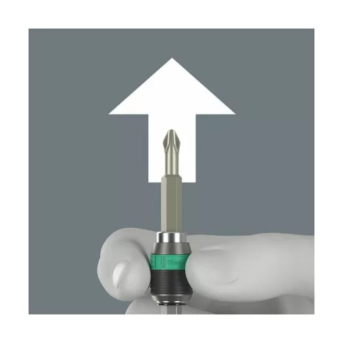 Kraftform csavarhúzó nyél 1/4 col bitekhez, C 6,3 és E 6,3 gyorsváltó befogóval 6,3 mm
