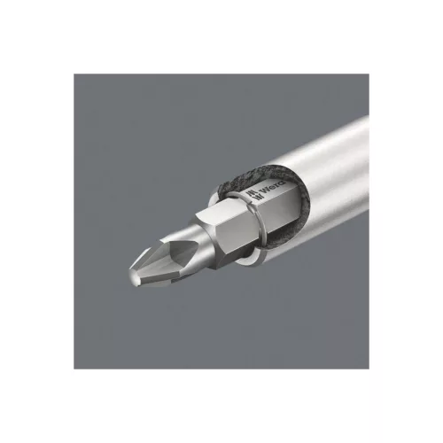 Kraftform nyél, bit befogó 1/4 col bitekhez, C 6,3 szorítógyűrűvel 6,3 mm