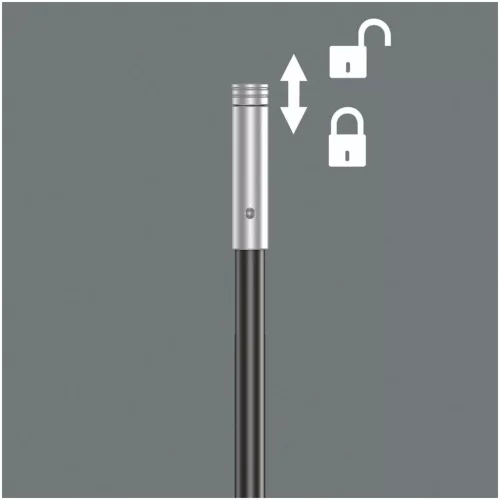 Kraftform csavarhúzó nyél 1/4 col bitekhez, C 6,3, rövid flexibilis szárral 6,3 mm