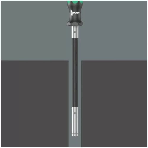 Kraftform csavarhúzó nyél 1/4 col bitekhez, C 6,3, rövid flexibilis szárral 6,3 mm