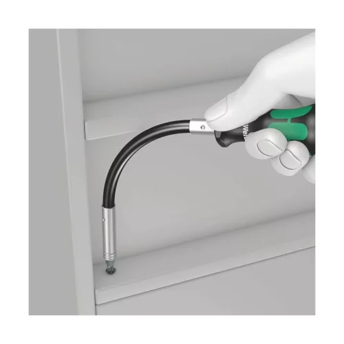 Kraftform csavarhúzó nyél 1/4 col bitekhez, C 6,3, rövid flexibilis szárral 6,3 mm