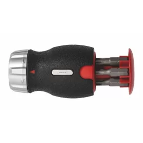   Táras csavarhúzó nyél 1/4 col bitekkel racsnival és mágnessel 1