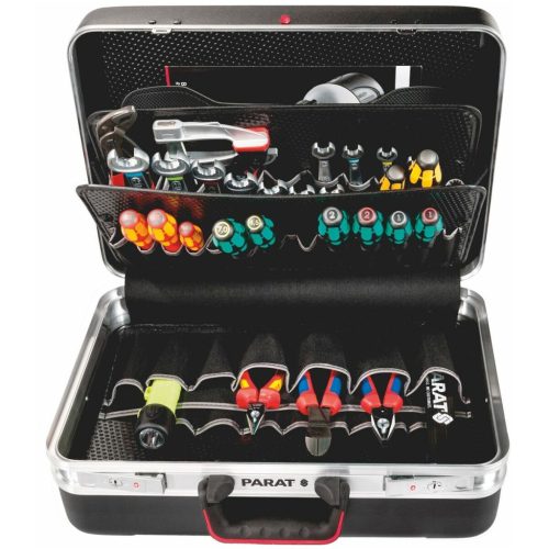 X-ABS szerszámkoffer aljrésszel, 2 szerszámbetéttel és TSA zárakkal